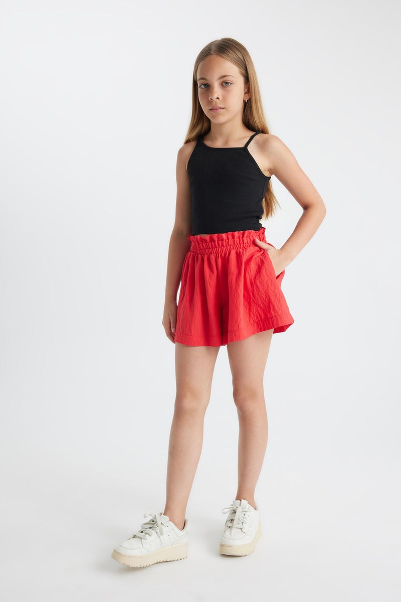 DeFacto Red Girl Girl Basic Shorts Casual - Image 1